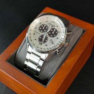 極美品【稼働品】CITIZEN　シチズン　ホワイト　シルバー　ゴールド　自動巻き