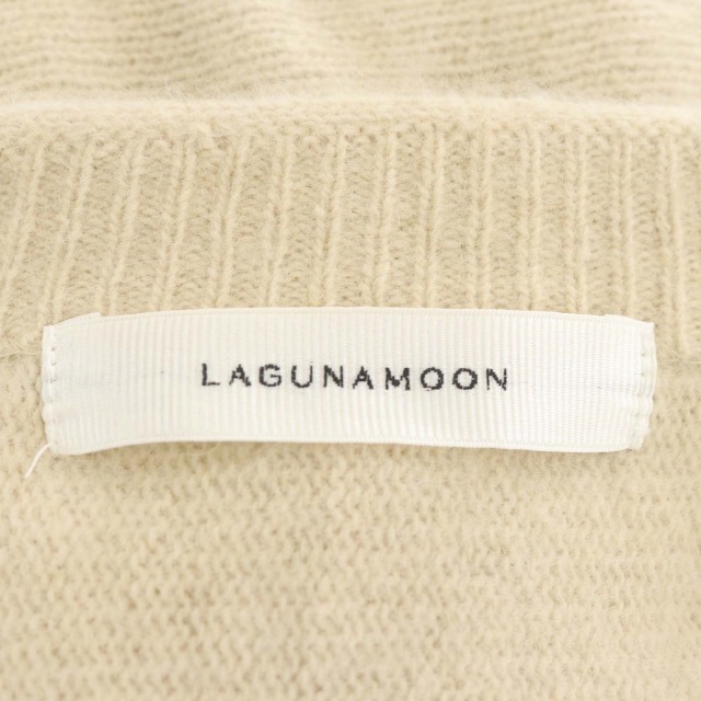 LagunaMoon(ラグナムーン)のラグナムーン 22AW ラクーンフレアーニットワンピース 長袖 ロング S レディースのワンピース(ロングワンピース/マキシワンピース)の商品写真