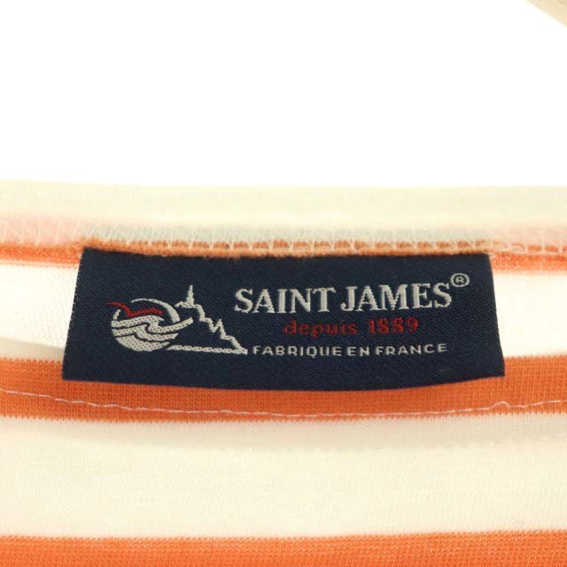 SAINT JAMES(セントジェームス)のセントジェームス バスクシャツ Tシャツ カットソー ボートネック 半袖 XS レディースのトップス(カットソー(半袖/袖なし))の商品写真