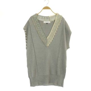 ルシェルブルー(LE CIEL BLEU)のルシェルブルー 23SS Crafted Knit Vest ニットベスト(ベスト/ジレ)