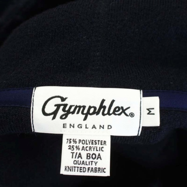 GYMPHLEX(ジムフレックス)のジムフレックス ボアベスト 総裏地 デザインボタン フード M 紺 ネイビー 黒 メンズのトップス(ベスト)の商品写真