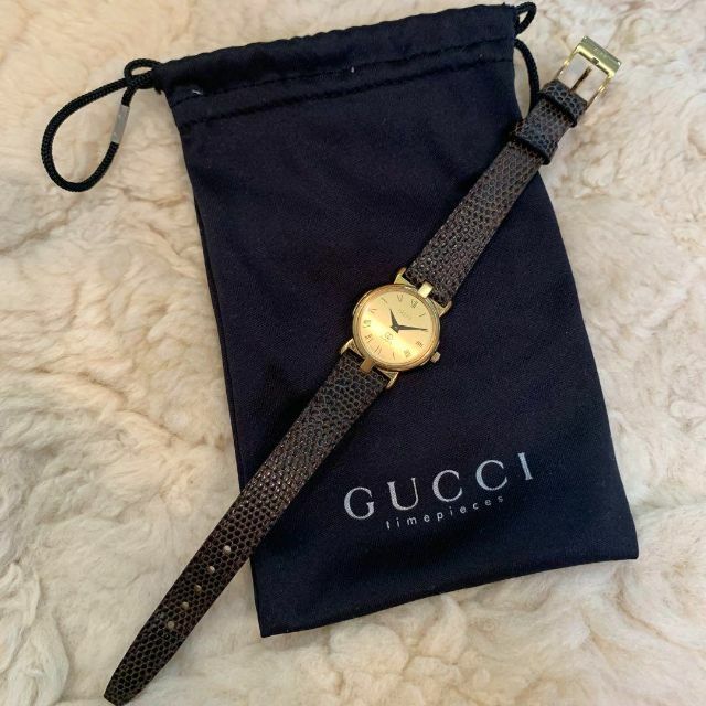 GUCCI - ☆美品☆GUCCI レディースウォッチ 3400FL リザード GUCCI - ☆美品☆GUCCI レディースウォッチ 3400FL リザード