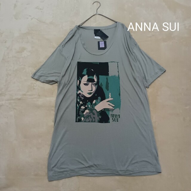 ANNA SUI　アナスイ　プリント　オーバーサイズTシャツ　ゆったり　未使用品