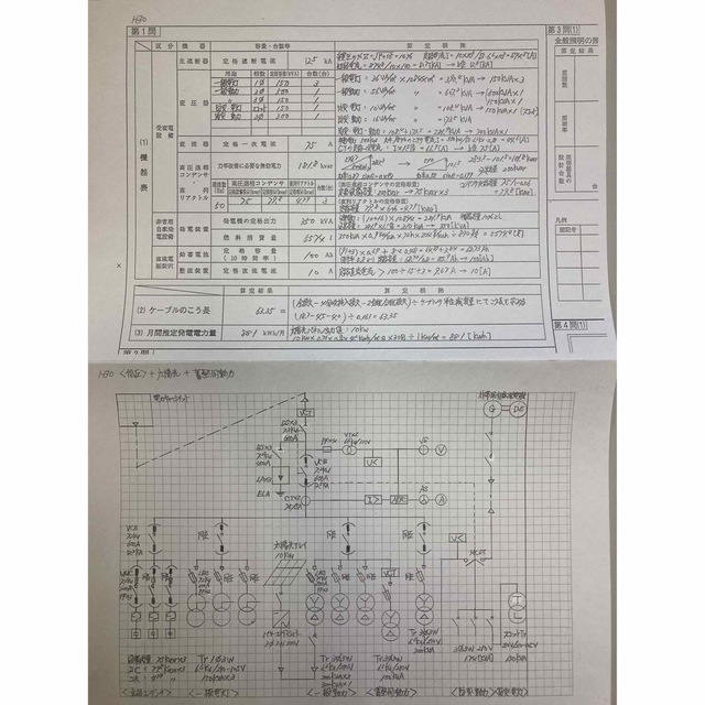 建築設備士製図（電気選択）対策用オリジナルテキスト過去5年分＋予想問題 エンタメ/ホビーの本(資格/検定)の商品写真