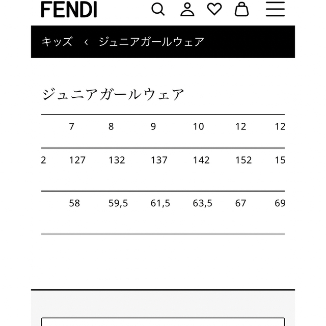 FENDI キッズ　サイズ12