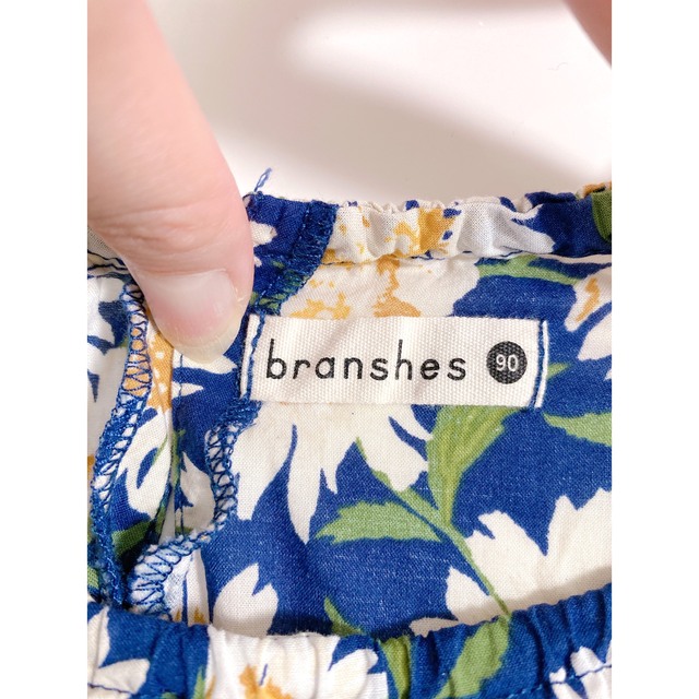 Branshes(ブランシェス)のブランシェス　花柄ワンピース　90 キッズ/ベビー/マタニティのキッズ服女の子用(90cm~)(ワンピース)の商品写真