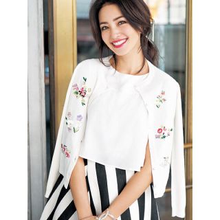 チェスティ(Chesty)の完売♡チェスティ Flower Embroidery Cardigan 白(カーディガン)