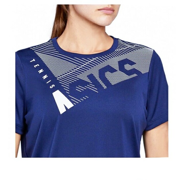 asics(アシックス)の【新品】アシックス　テニスTシャツ　XS レディースのトップス(Tシャツ(半袖/袖なし))の商品写真