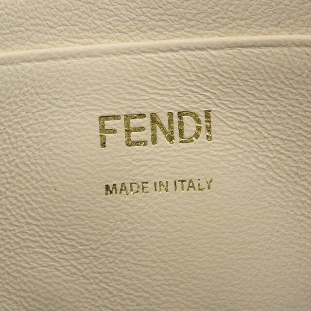 【本物保証】 箱・布袋付 超美品 フェンディ FENDI バゲット スモール ロゴ FF柄 2WAYバッグ チェーンショルダーバッグ ラムレザー 8BS017