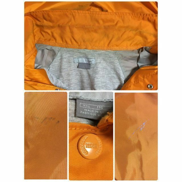 NIKE(ナイキ)の【ビッグサイズ】ナイキ☆ロゴ入りナイロンジャケット　オレンジ 90s　F168 メンズのジャケット/アウター(ナイロンジャケット)の商品写真