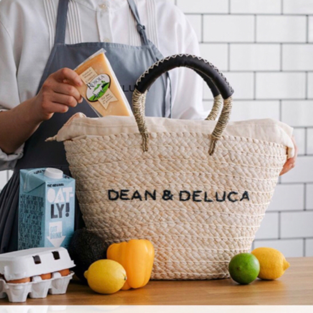 DEAN & DELUCA(ディーンアンドデルーカ)のDEAN＆DELUCA×BEAMS  保冷カゴバッグ　大　 ディーン＆デルーカ  レディースのバッグ(かごバッグ/ストローバッグ)の商品写真