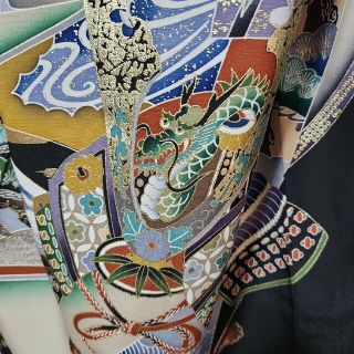 603 正絹 男児 お宮参り 祝着 きものの通販 by mimi's shop|ラクマ