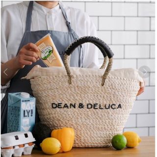 DEAN＆DELUCA × BEAMS COUTURE 保冷カゴバッグ 大(かごバッグ/ストローバッグ)