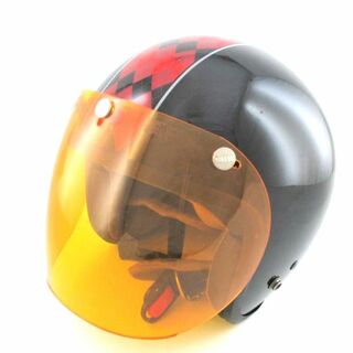 オージーケーカブト(OGK KABUTO)の◇オージーケー カブト アーガイル ブラック/レッド ジェットヘルメット XS(ヘルメット/シールド)