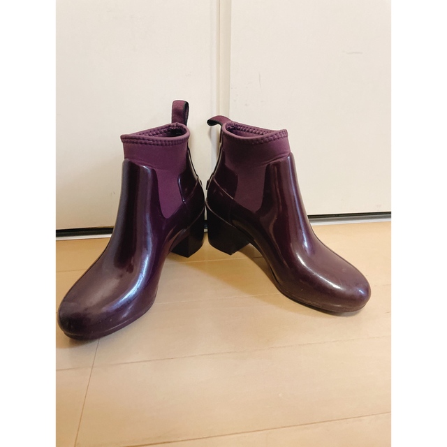 HUNTER - 【Hunter】REFINED MID HEEL GLOSS レインブーツの通販 by ま