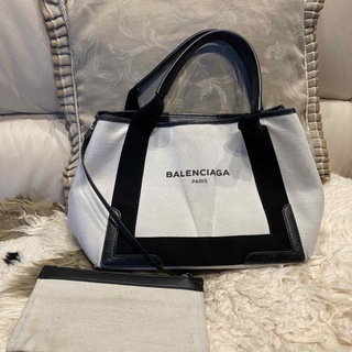 バレンシアガ(Balenciaga)の❤︎正規品❤︎バレンシア　ネイビースモール　カバス(トートバッグ)