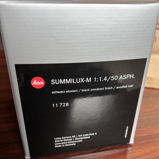 ライカ(LEICA)のズミルックスM f1.4/50mm ASPH.ブラック 11728 新品(レンズ(単焦点))