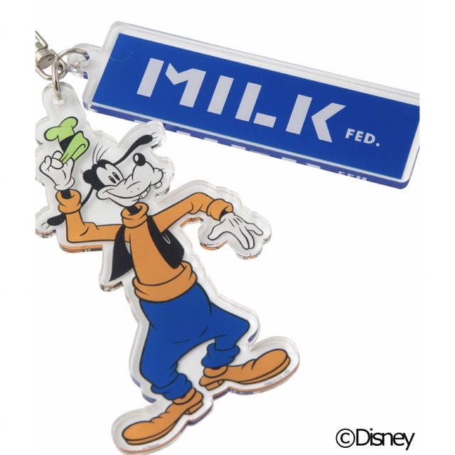 ディズニーランド グーフィー アクリルキーホルダー レア レトロ MILKFED. - <新品>MILK FED. レトログーフィー アクリル