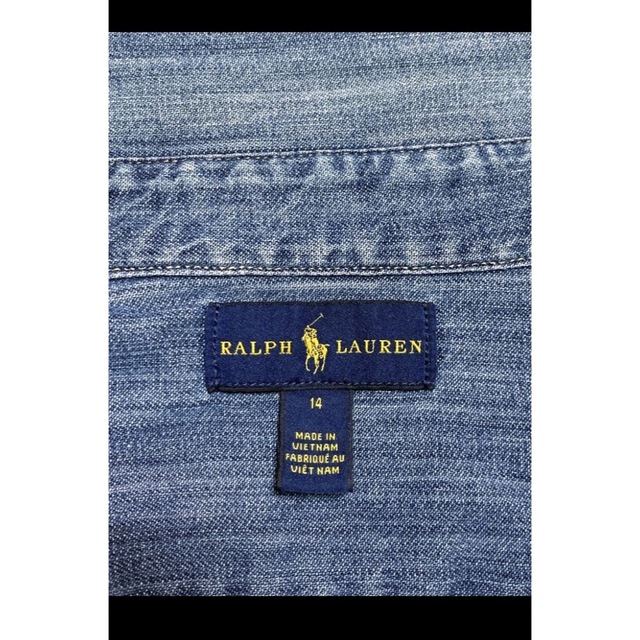 Ralph Lauren(ラルフローレン)のラルフローレン デニムシャツ ボタンダウン マルチカラーポニー   NO1252 レディースのトップス(シャツ/ブラウス(長袖/七分))の商品写真