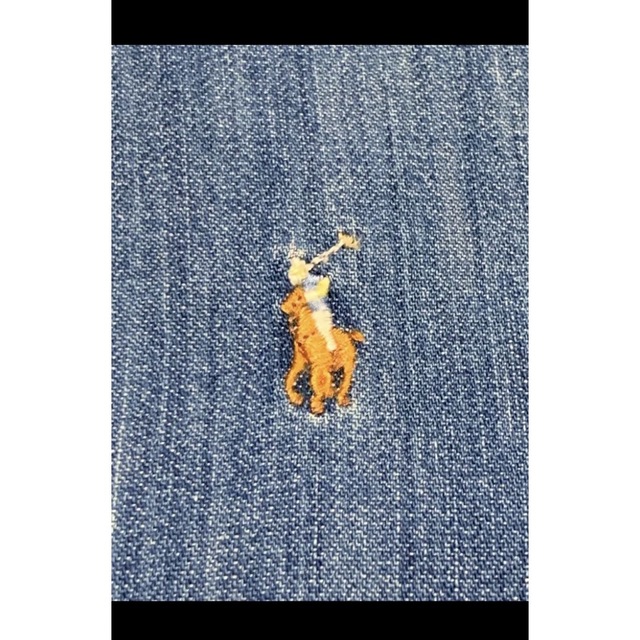 Ralph Lauren(ラルフローレン)のラルフローレン デニムシャツ ボタンダウン マルチカラーポニー   NO1252 レディースのトップス(シャツ/ブラウス(長袖/七分))の商品写真