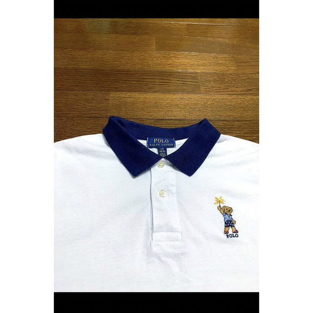 Ralph Lauren(ラルフローレン)の【ポロベア】 ラルフローレン ポロシャツ ホワイト XS S    NO1253 メンズのトップス(ポロシャツ)の商品写真