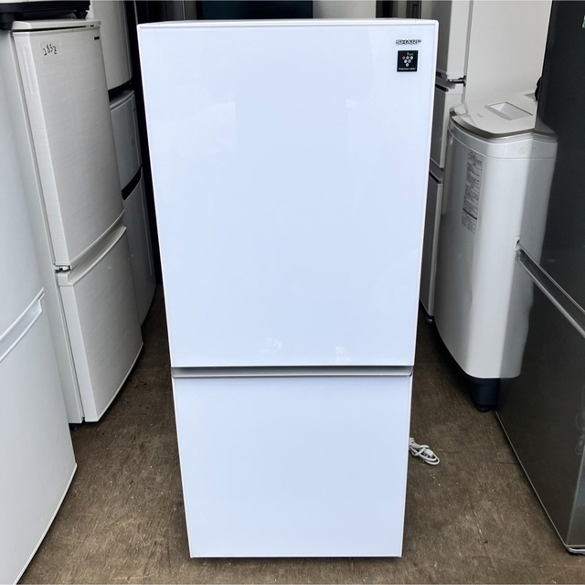 46J 配送設置無料 SHARP 冷蔵庫 137L 小型 一人暮らし 洗濯機-