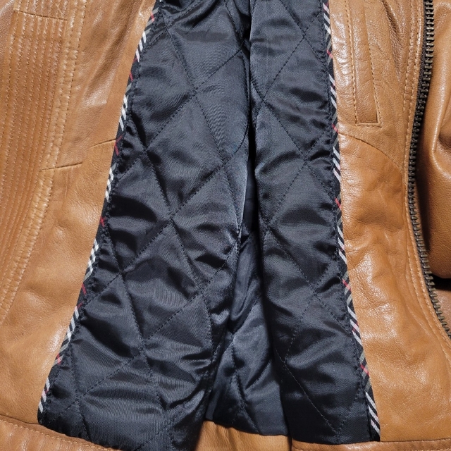 BURBERRY BLACK LABEL - バーバリー ライダース レザージャケット