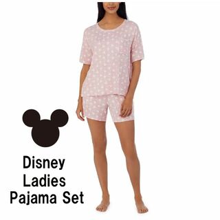 ディズニー(Disney)の新品 S ★ コストコ ミッキー レディース パジャマ 上下 セット ピンク(パジャマ)