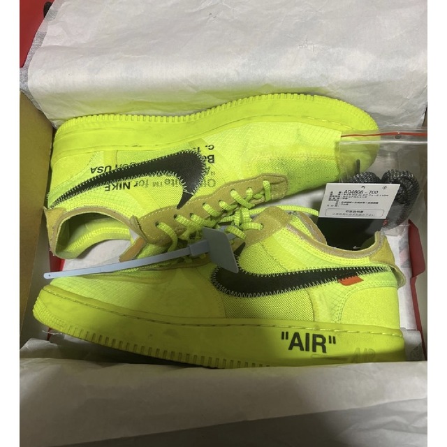 OFF WHITE × NIKE AIR FORCE 1 / VOLT 27.5