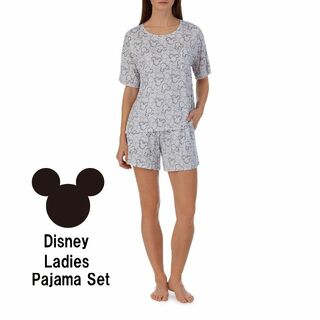 ディズニー(Disney)の新品 S ★ コストコ ミッキー レディース パジャマ 上下 セット グレー(パジャマ)
