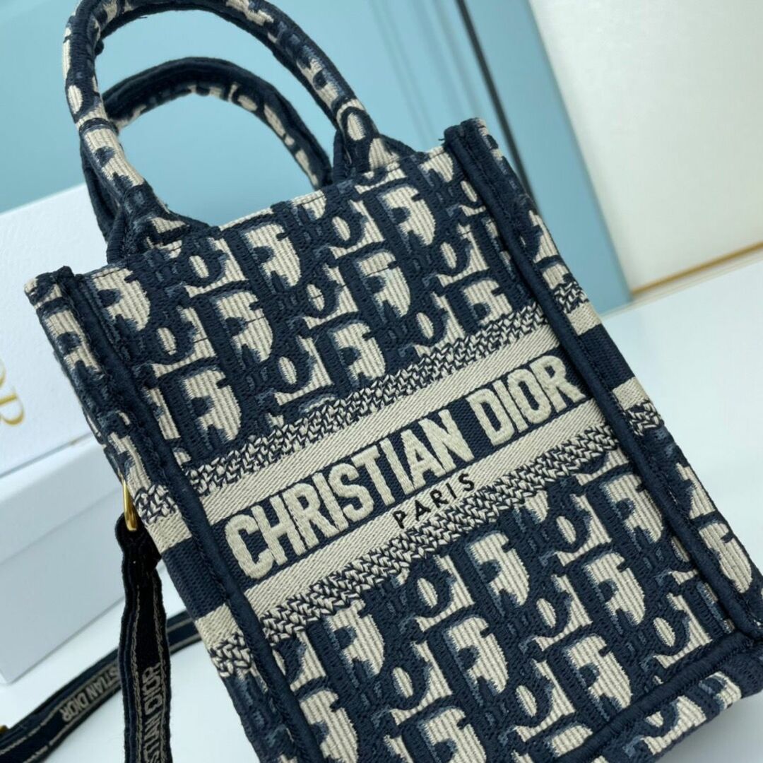 B品セール 最終値下 、DIOR BOOK TOTE ミニ フォンバッグ、3