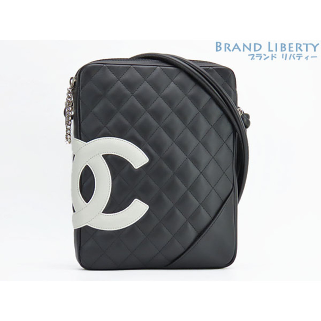 CHANEL シャネル レザー カンボン ココマーク ポシェット ショルダーバッグ ブラック by