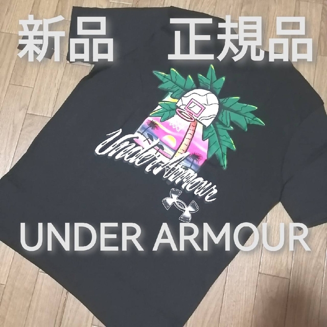 UNDER ARMOUR(アンダーアーマー)の新品　アンダーアーマー　メンズ　上下セット　Lサイズ　春夏　黒Tシャツ　ハーフ メンズのトップス(その他)の商品写真