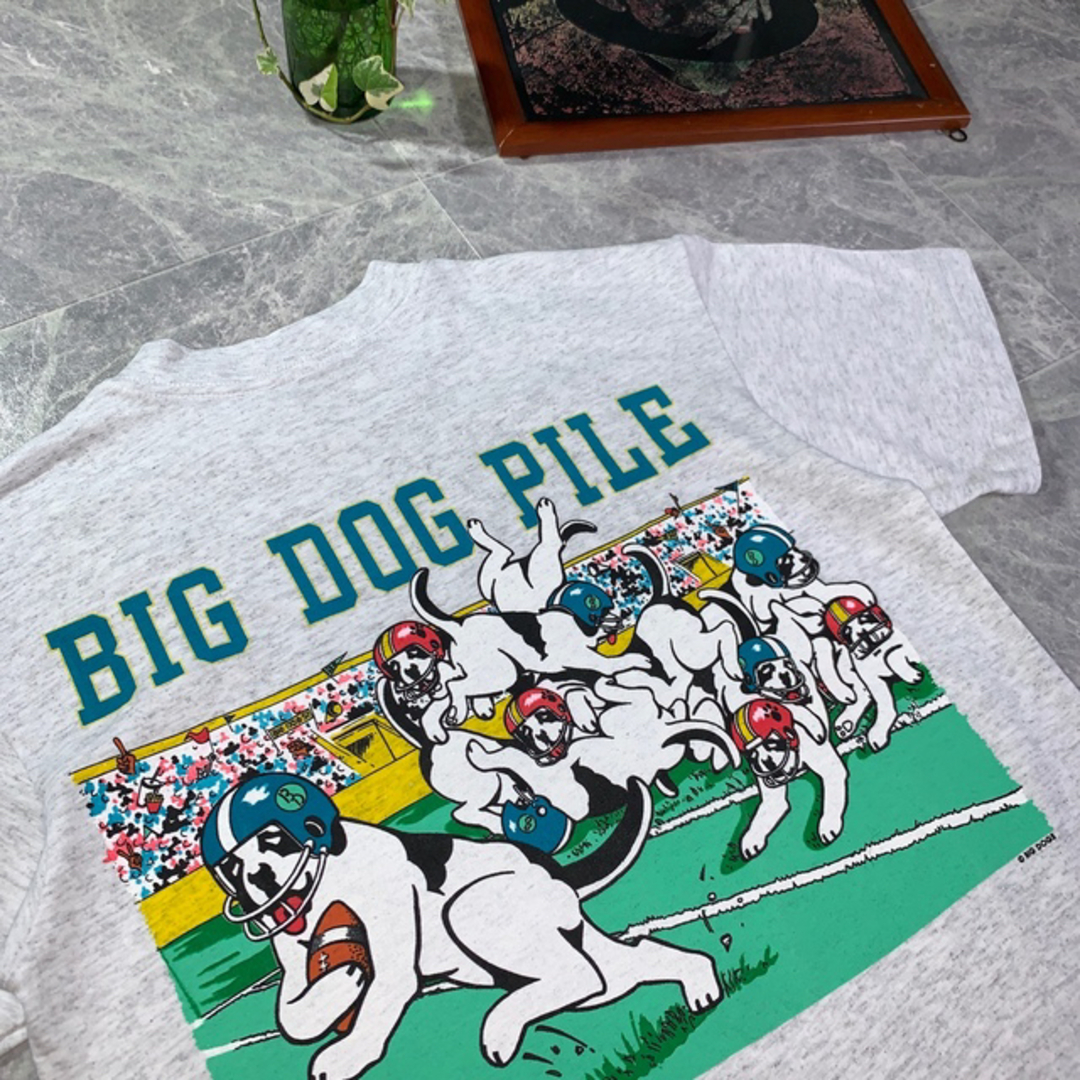 90s dogpile ドッグパイル Tシャツ MADE IN USA