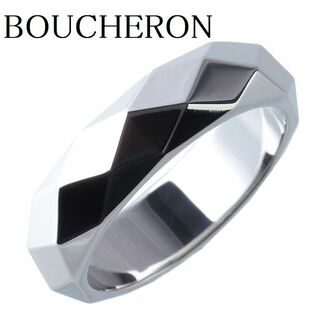 BOUCHERON - ブシュロン ファセット リング ラージ 幅5.5mm 750WG 【11854】