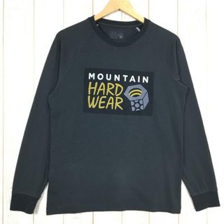 MENs S  マウンテンハードウェア ボックスロゴ ロングスリーブ Tシャツ MOUNTAIN HARDWEAR OE8764 ブラック系(その他)