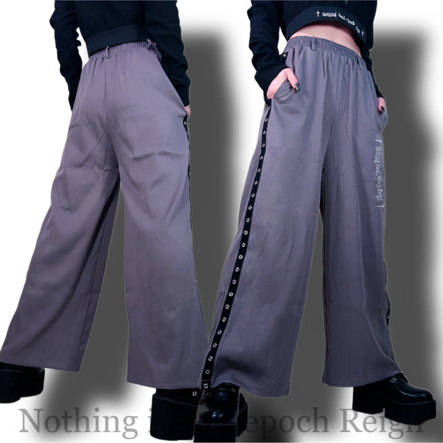 SIDE LINE WIDE PANTS【刺繍DESIGN】nier ロゴ 1
