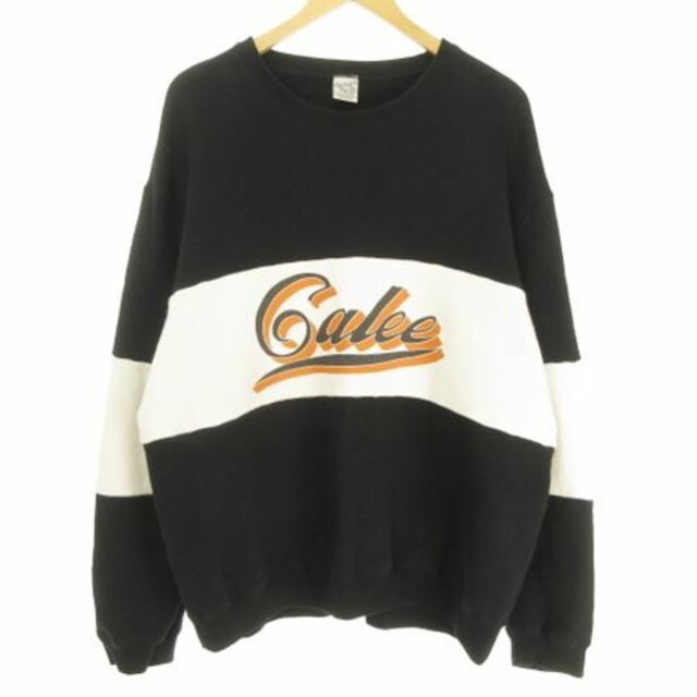 キャリー CALEE 21AW LOGO SWEAT ロゴスウェット 黒 白 - スウェット