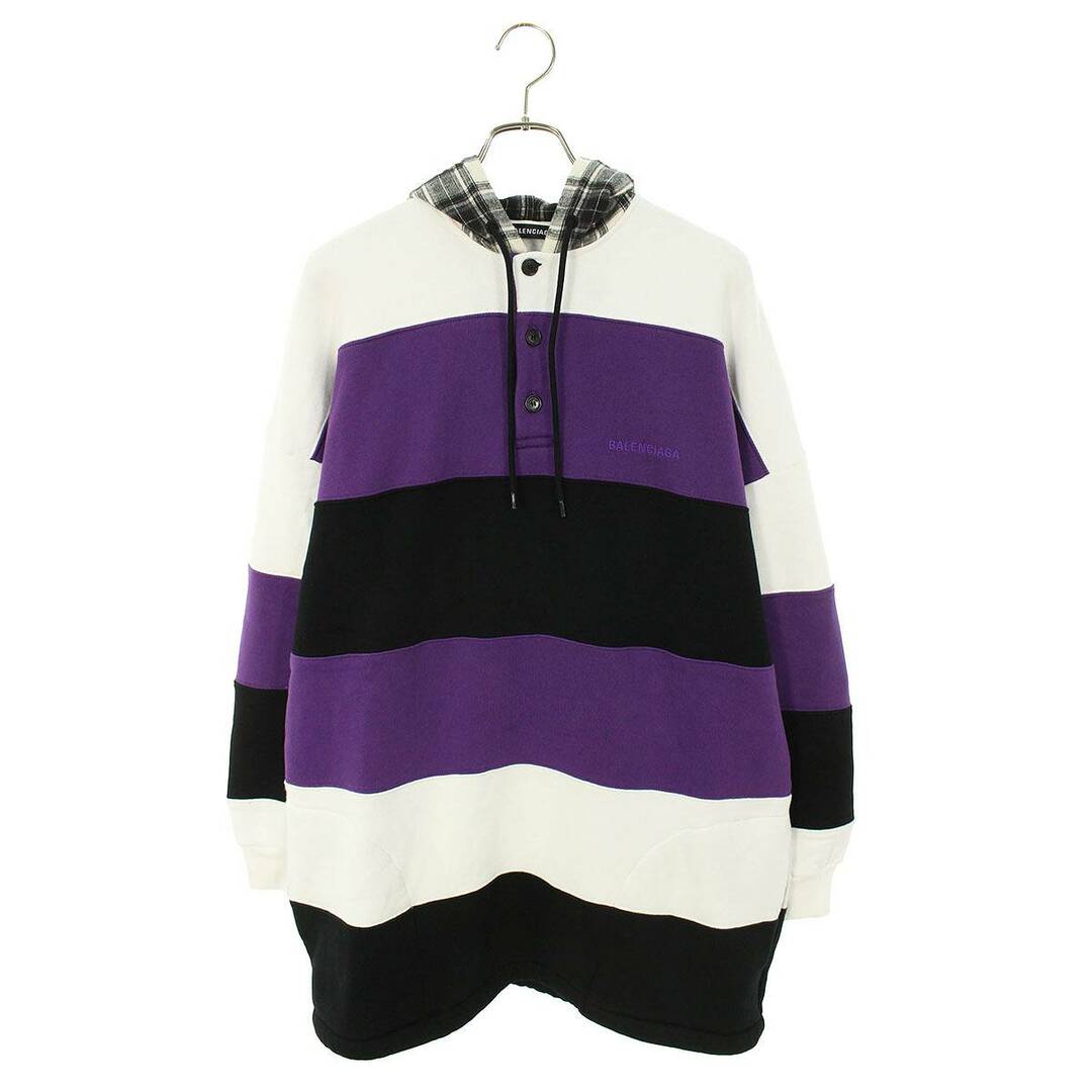 Balenciaga - バレンシアガ 19SS 556137 TDV32 フードチェック柄ロゴ