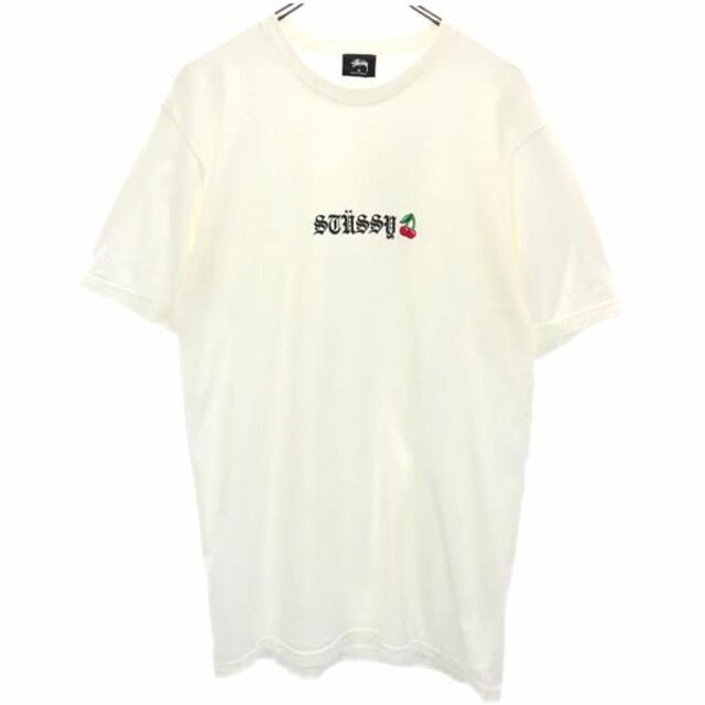 STUSSY - ステューシー ロゴプリント 半袖 Tシャツ M ホワイト系