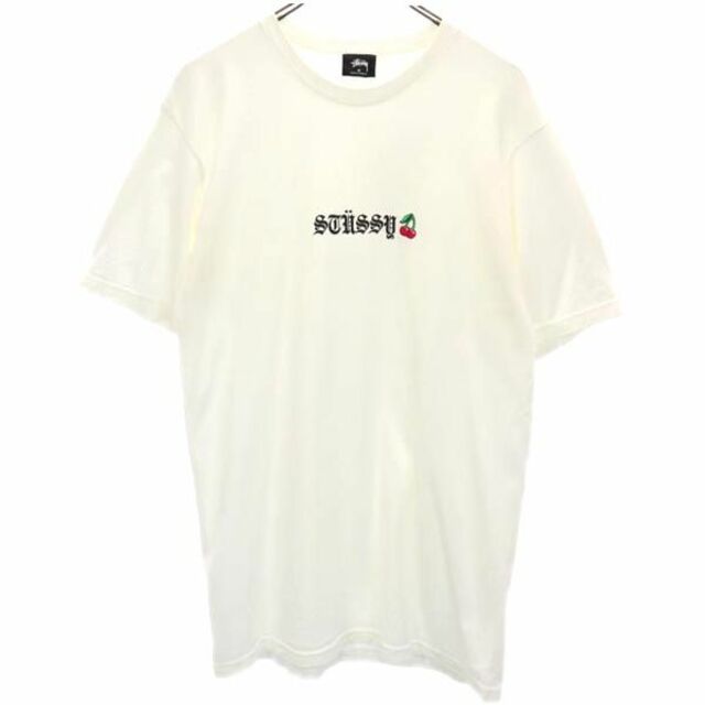 ステューシー ロゴプリント 半袖 Tシャツ M ホワイト系 STUSSY メンズ   【230609】 メール便可