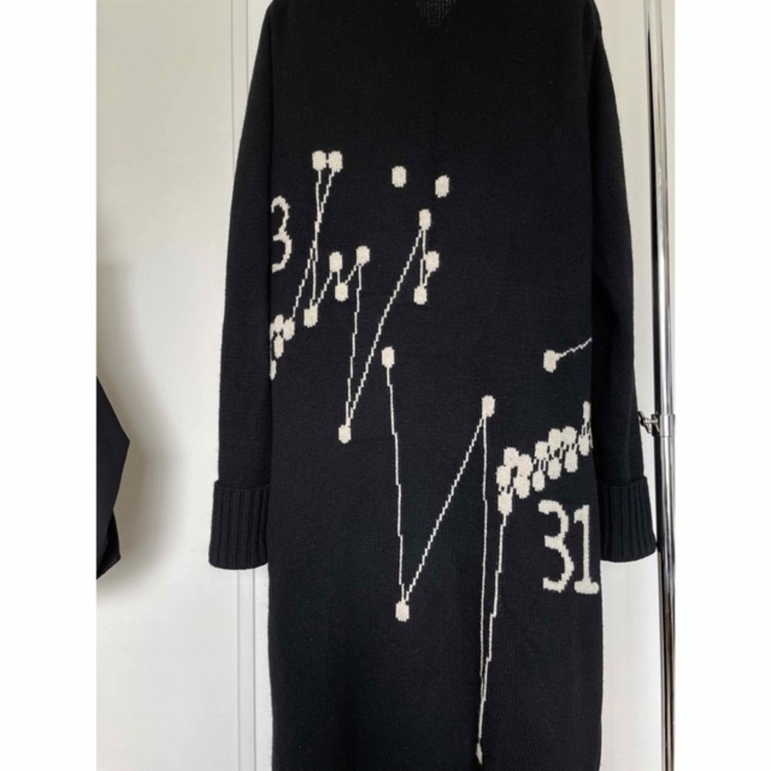 ヨウジヤマモト 14AW 点字ニット ロング カーディガン | www