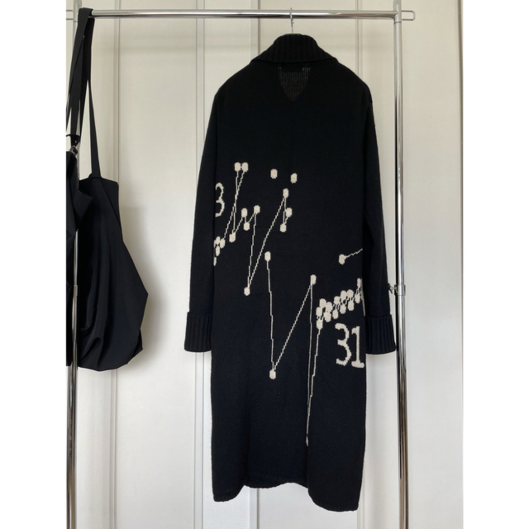 ヨウジヤマモト 14AW 点字ニット ロング カーディガン | www
