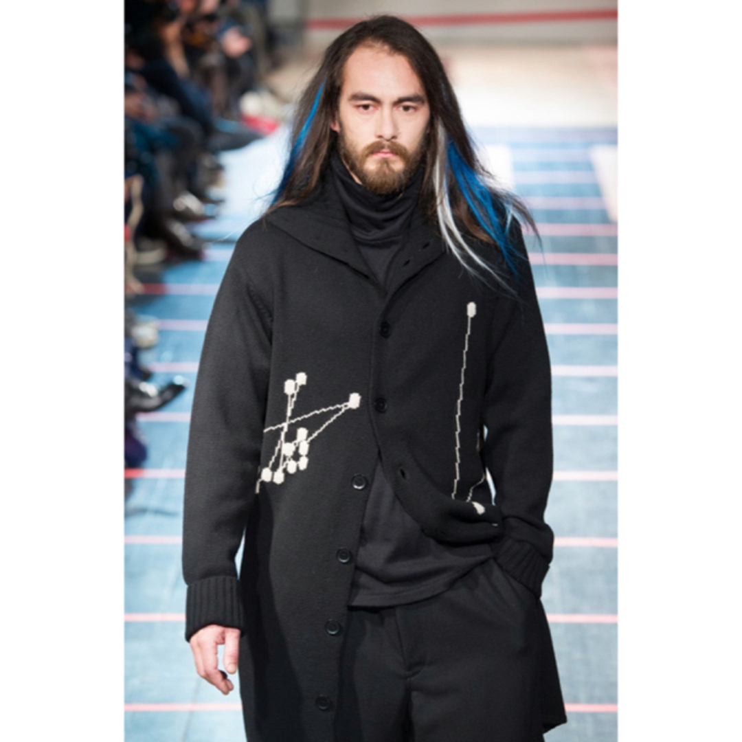 Yohji Yamamoto POUR HOMME - ヨウジヤマモト 14AW 点字ニット ロング