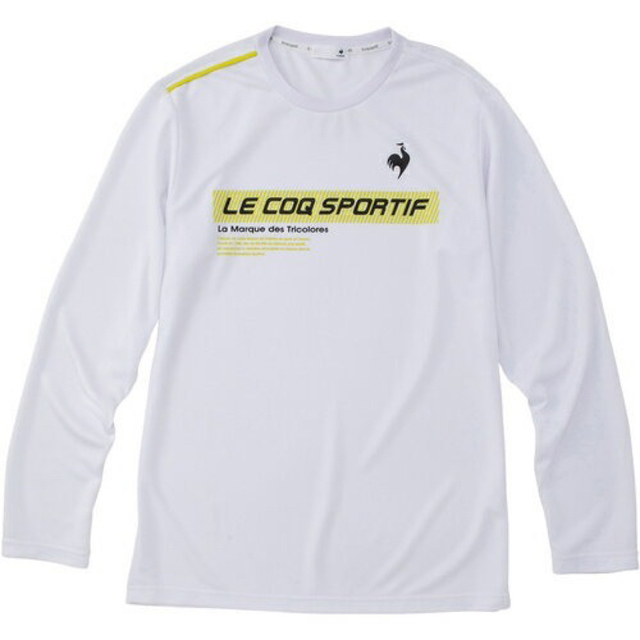 le coq sportif(ルコックスポルティフ)のルコックスポルティフ テニスウエア 長袖Tシャツ QTMUJB00白メンズM新品 スポーツ/アウトドアのテニス(ウェア)の商品写真