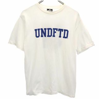 アンディフィーテッド(UNDEFEATED)のアンディフィーテッド ロゴプリント 半袖 Tシャツ S ホワイト系 UNDEFEATED メンズ 【中古】  【230609】 メール便可(Tシャツ/カットソー(半袖/袖なし))