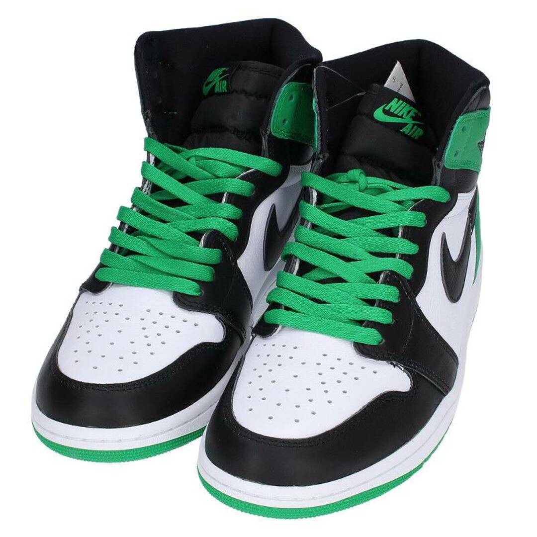 ナイキ  AIR JORDAN 1 RETRO HIGH OG BLACK/LUCKY GREEN DZ5485-031 エアジョーダン1レトロハイオージーラッキーグリーンスニーカー  メンズ 28cm