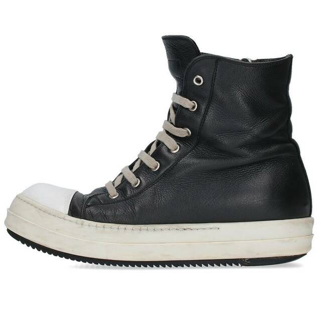 リックオウエンス RAMONES ラモーンズレザーハイカットスニーカー