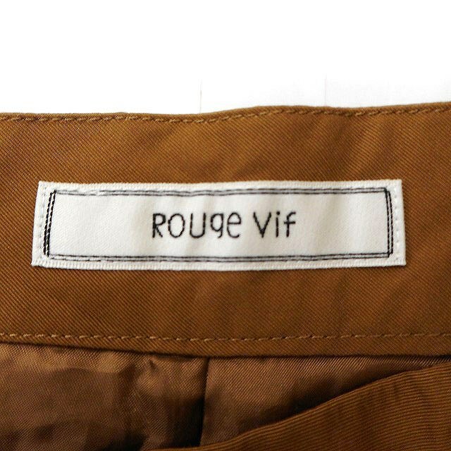 Rouge vif(ルージュヴィフ)のルージュヴィフ Rouge vif ガウチョパンツ ワイド タック 無地 綿 レディースのパンツ(その他)の商品写真