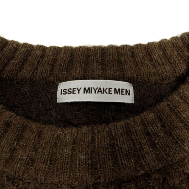 ISSEY MIYAKE MEN ニット 90年代 アルパカ 厚手 茶 M